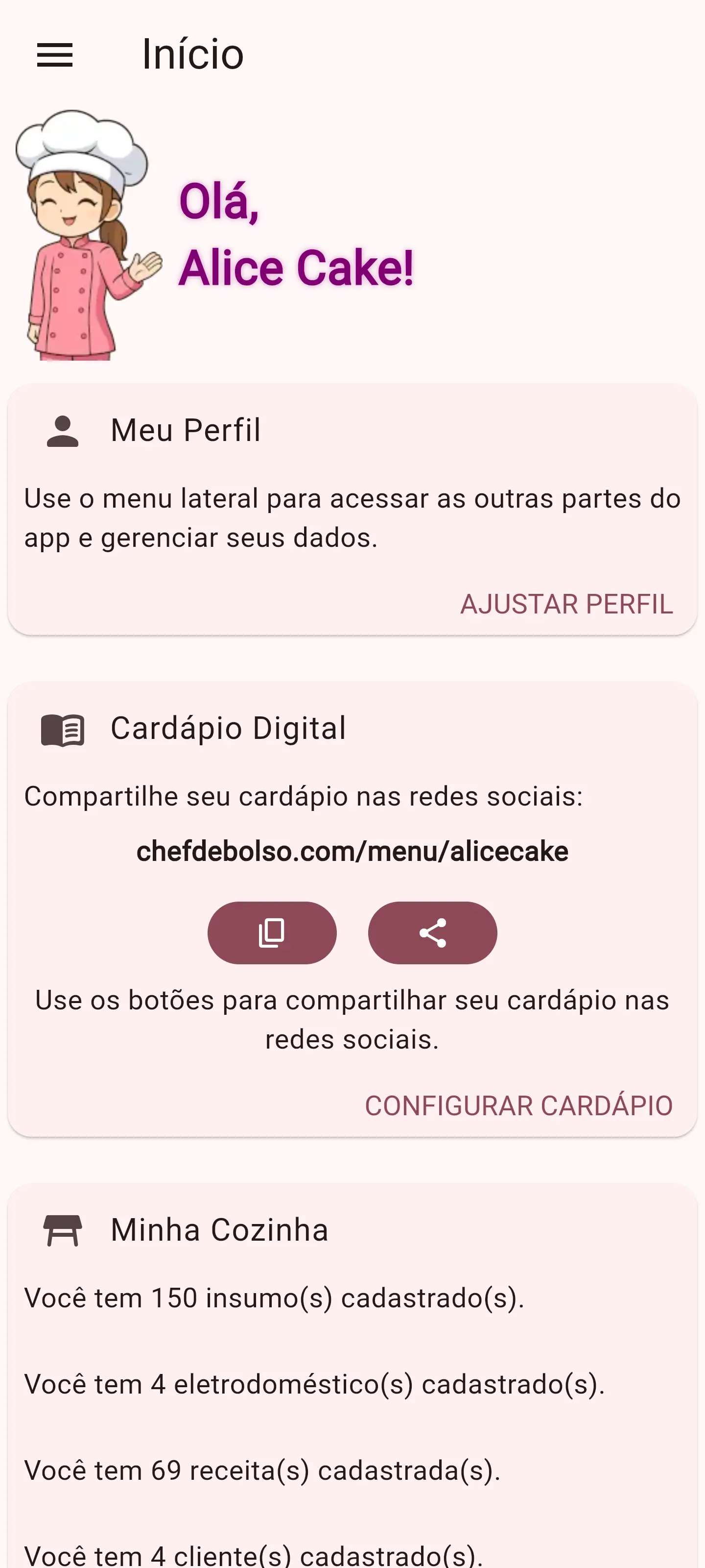 Meu perfil