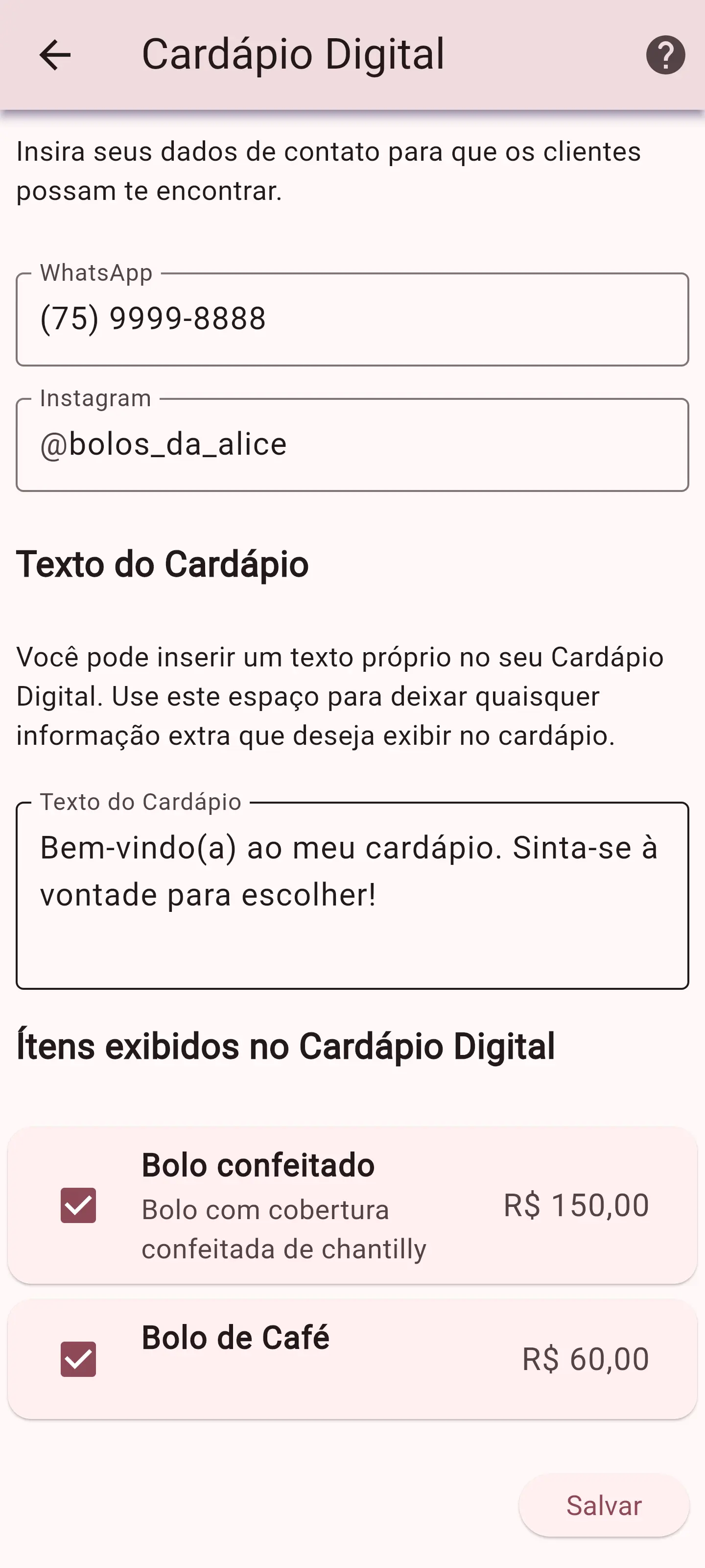 Meu perfil